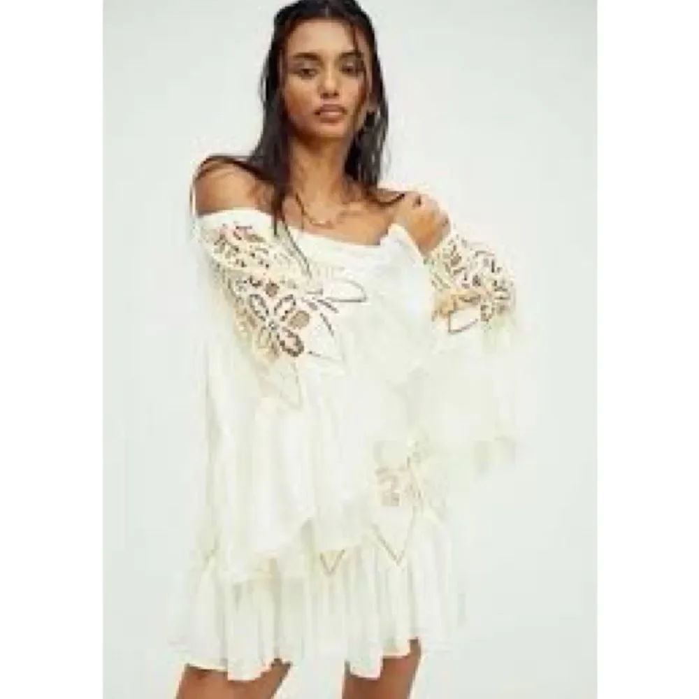 Free People Daisy Cutwork Mini Dress